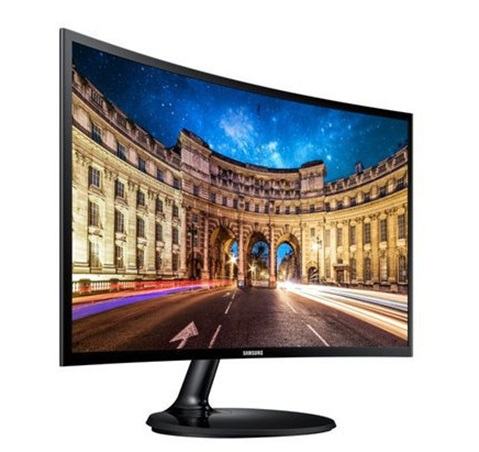 Monitor Gamer LED Curvo 23.5”, Resolución 1920 x 1080, 1x VGA, 1x HDMI, Color Negro, 60Hz, FreeSync, SAMSUNG LC24F390FHLXZX