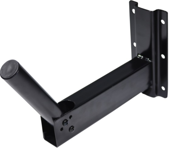 Pedestal (Soporte de Pared) P/ Bafle, Hasta 65 Kg, Acero Inoxidable, Color Negro, SCHALTER S-STANDWALL