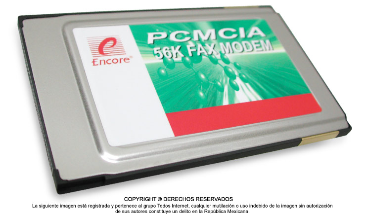 Encore fax modem PCMCIA 56k V92