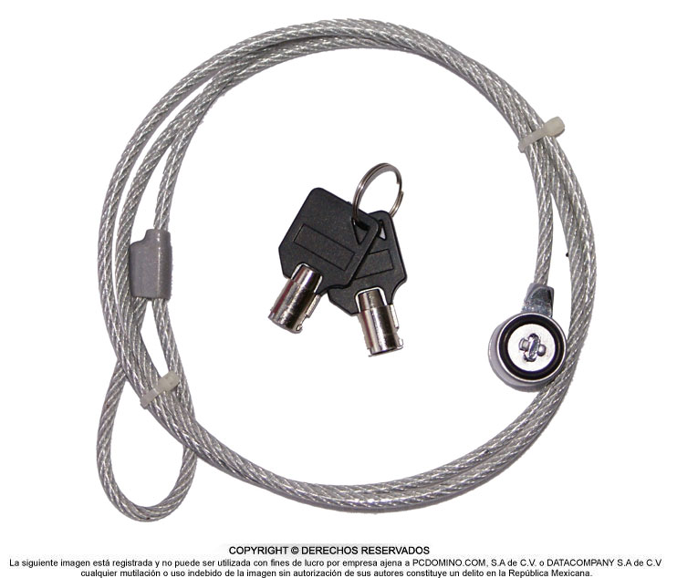 Cable Techzone con candado de llave
