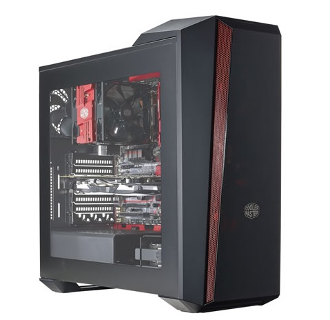 Gabinete Cooler Master MasterBox 5t, c/Ventana, Midi-Tower, ATX/Micro-ATX/Mini-ATX, USB 3.0,s/Fuente