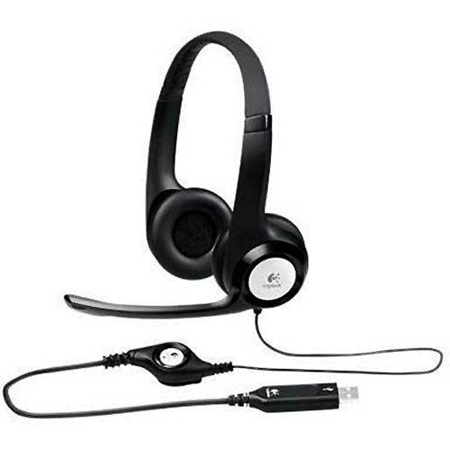 Audífonos C/ Micrófono Modelo H390, Conexión Alámbrica (USB), Color Negro, LOGITECH 981-000060