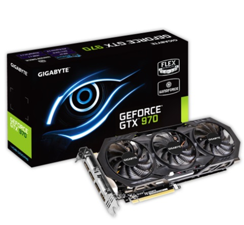 Tarjeta de Video NVIDIA Gigabyte GeForce GTX 970, 4GB GDDR5, 1xHDMI, 2xDVI, 3xDP, PCI Exp x16 3.0