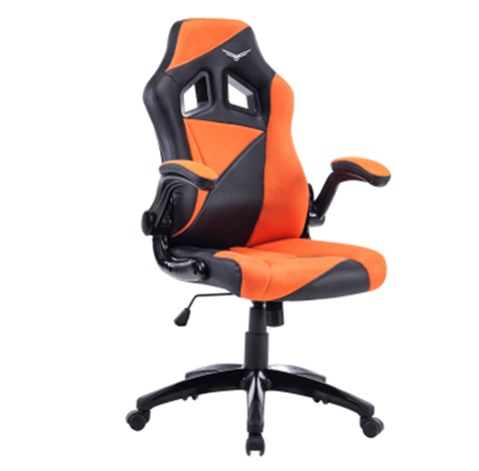 Silla Gamer Modelo Air Striker, Semi Reclinable, Color Naranja / Negro, Max. 120 Kg, NACEB NA-0903