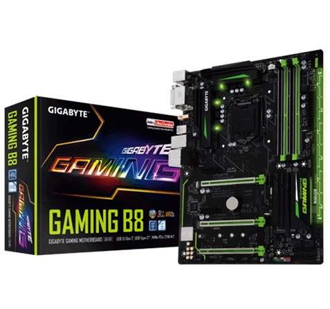 Tarjeta Madre Gigabyte GA-GAMING B8, 4xDDR4, DVI, HDMI, Gigabit, Socket 1151