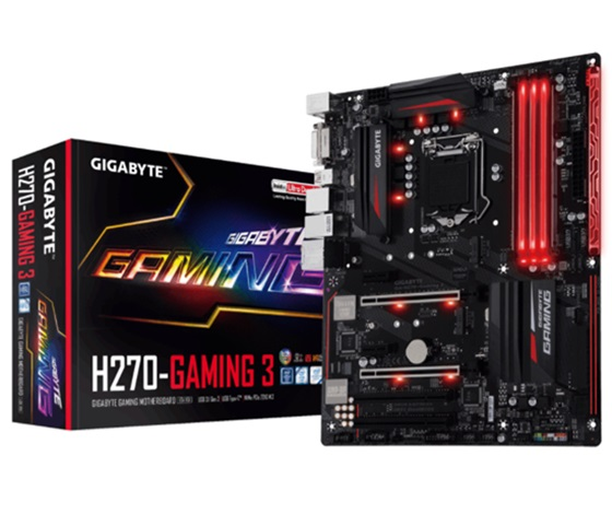 Tarjeta Madre GIGABYTE GA-H270-Gaming 3, 4xDDR4, DVI, HDMI, Gigabit, PCIe, Socket 1151