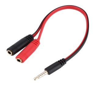 Cable Divisor de Micrófono y Audífonos 3.5mm, Easy Tech