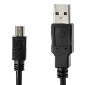 Cable USB 2.0 Macho Tipo A a Mini USB Macho 5p Negro, Easy Tech