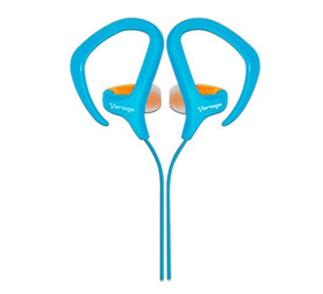 Audífonos Deportivos Con Micrófono, Alámbricos (3.5 mm), Color Azul, VORAGO ES-100-BL