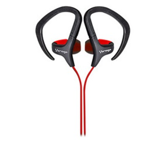 Audífonos Deportivos Con Micrófono, Alámbricos (3.5 mm), Color Rojo, VORAGO ES-100-RO