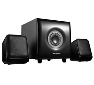 Bocinas 2.1, Alámbricas (3.5 mm), Soporta MicroSD / USB, Color Negro, VORAGO SPK-300