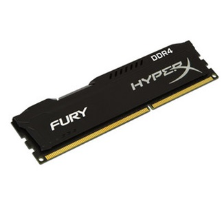 Memoria RAM DDR4 PC4-19200, Capacidad 4GB, Frecuencia 2400MHz, CL15, DIMM, HyperX Fury, KINGSTON HX424C15FB/4
