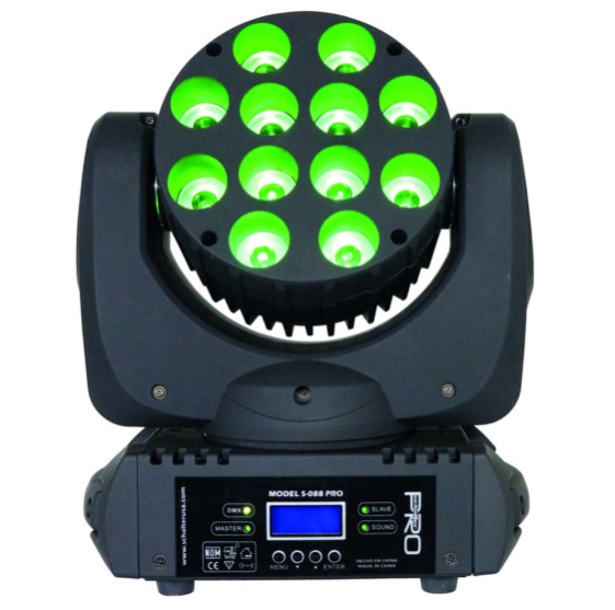 Cabeza Movil Beam Led 12x15w Motorizada Rgbw Luz Disco S-MOB088