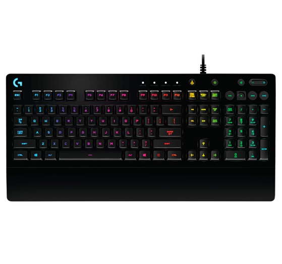 Teclado Gamer Modelo G213 Prodigy, Iluminación RGB, Alámbrico (USB), Longitud del Cable 1.8 Metros, LOGITECH 920-008084
