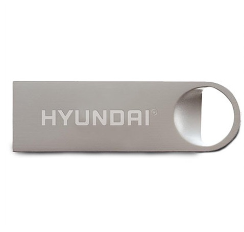 Memoria USB | Capacidad 16GB | Modelo Bravo Keychain | USB 2.0 | Color Silver | Hyundai® MHYU2BK16G
