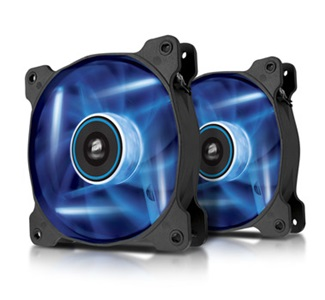 Ventilador Corsair AF120, LED Azul, 120mm, 1500RPM - 2 Piezas