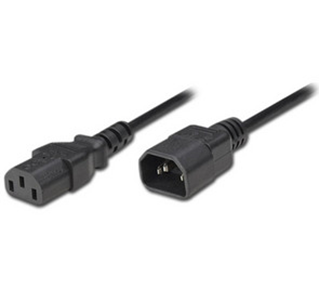 Cable Extensivo de Energía (Interlock) P/ Equipos de Cómputo, C14 - C13 (H-M), Longitud 1.8 Metros, MANHATTAN 301152