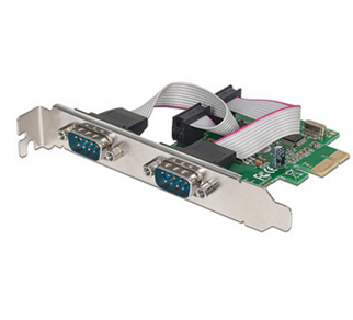 Tarjeta PCI Express, 2 x DB9 (M), (Hasta 2.5 Gbps), MANHATTAN 152082