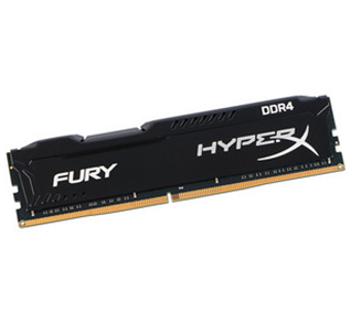 Memoria RAM DDR4 PC4-19200, Capacidad 16GB, Frecuencia 2400MHz, CL15, U-DIMM, HyperX Fury, KINGSTON HX424C15FB/16