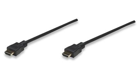 Cable de Video HDMI - HDMI (M-M), Soporta  4K, 3D, 1.8 Metros, MANHATTAN 306119