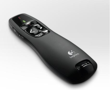 Presentador Con Apuntador Laser Color Rojo Modelo R400, Inalámbrico (USB), Hasta 15 Metros, LOGITECH 910-001354