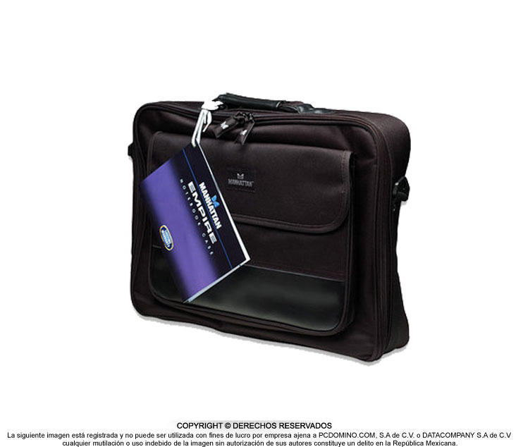Maletín (Portafolio) Modelo Empire, Color Negro, Hasta 17.0", MANHATTAN 421560