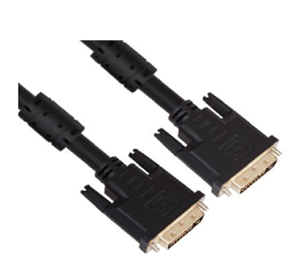 Cable DVI 24+1 M/M C/Filtro 1.8 Mts, Ferrites, Color Negro, VCOM CG441GD-1.8