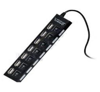 Hub USB 3.0, 7 Puertos con Switch