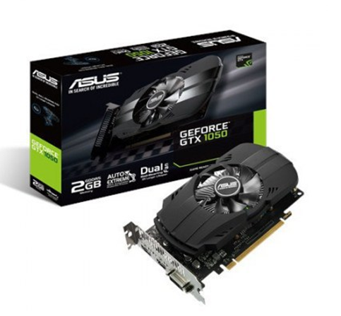 Tarjeta de Video NVIDIA GeForce GTX 1050 ASUS Phoenix, 2GB GDDR5, 1xHDMI, 1xDVI, 1xDP, PCI E x16 3.0, PH-GTX1050-2G