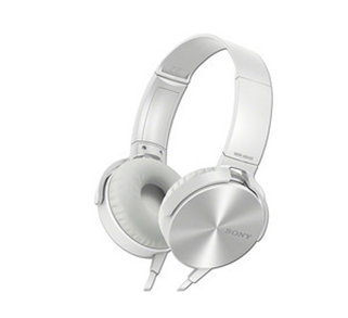 Audífonos con micrófono SONY Extra Bass XB450AP, respuesta de frecuencia 522000 Hz. Blanco