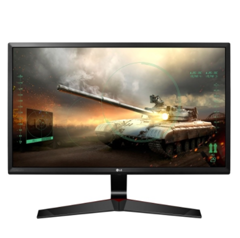 Monitor Gamer LED IPS 27”, Resolución Full HD (1920 x 1080), 75Hz, 1ms, 1x DP 1x HDMI 1x DVI-D 1x VGA, Color Negro, LG 27MP59G-P