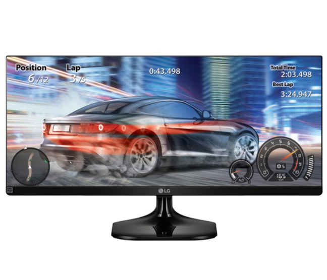 Monitor LED IPS 25", Resolución WFHD (2560 x 1080), 75Hz, 5ms, 1x HDMI, Color Negro, LG 25UM58-P