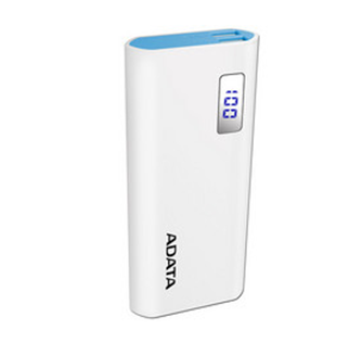 Batería Portátil recargable ADATA AP12500D Power Bank de 12,500 mAh, 2 xUSB, Indicador LED, Color Blanco, AP12500D-DGT-5V-CWH