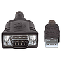 Adaptador USB - DB9 (M-M), Longitud 0.45 Metros, MANHATTAN 205153