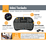 Teclado Inalámbrico C/TouchPad Integrado, Tamaño Mini, Compatible C/ TV Box, PS3, PC´S, XBOX, Color Negro, PERFECT CHOICE PC-201007