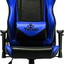 Silla Gamer YEYIAN Modelo Cadira 1150, Reclinable, C/ Soporte Cervical y Lumbar, Color Azul / Negro, Max. 150 Kg, QIAN YAR-9863A