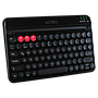 Teclado Inalámbrico (Bluetooth) Modelo TX30, Español, Color Negro, Multi-Dispositivos, ACTECK AC-926638