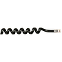 Cable Plug a Plug RJ9, 2.1 Metros, P/ Auricular Telefónico, Forma Espiral, Color Negro, 302-007N