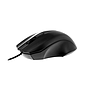 Ratón (Mouse) Óptico, Alámbrico (USB), Hasta 800 DPI, 3 Botones, Color Negro, XTECH XTM-185