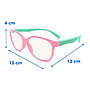 Lentes Anti reflejantes (Anti radiación), Infantiles, Color Rosa / Aqua, BROBOTIX 651862