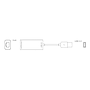 Adaptador de Red USB - Ethernet, 10/100/1000 Mbps, Color Blanco, USB 3.0, XCASE USB3GIGETHE