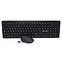 Teclado y Ratón (Mouse), Español, 104 Teclas / 4 Botones, Inalámbricos (USB), NACEB NA-0123
