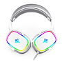Audífonos con Micrófono Gamer YEYIAN, Modelo Proud Serie 3500, Alámbrico ( USB), Iluminación RGB, Color Blanco, QIAN YDG-33406