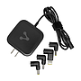 Cargador Universal De Corriente Para Laptop , 4 Puntas Intercambiables, Potencia 65W, Voltaje de Salida 18.5V/19V/ 19.5V / 20V, VORAGO AU-405