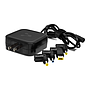 Cargador Universal De Corriente Para Laptop , 4 Puntas Intercambiables, Potencia 65W, Voltaje de Salida 18.5V/19V/ 19.5V / 20V, VORAGO AU-405