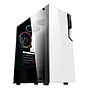 Gabinete Gamer Modelo XZ130, ATX, Panel Lateral de Cristal Templado, 3 Ventiladores Incluidos, RGB Seleccionables, No Incluye Fuente de Poder, XZEAL XZCGB06W