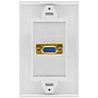 Tapa P/ Caja, Montaje al Ras, 1 Puerto VGA Hembra, Color Blanco, BROBOTIX 045687