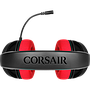 Audífonos con Micrófono Gamer HS35 Stereo, Alámbrico 3.5mm, Longitud del Cable 1.1 Metros, Color Negro / Rojo, CORSAIR CA-9011198-NA