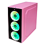 Gabinete Gamer BALAM RUSH DRAGONFLY, ATX, Media-Tower, Ventana Lateral de Cristal Templado, 3 Ventiladores Frontales RGB, No Incluye Fuente de Poder, Color Rosa, ACTECK BR-932806