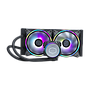 Sistema de Enfriamiento Líquido P/ CPU MASTERLIQUID ML240 ILLUSION, Radiador de 277mm, 2 Ventiladores de 120 x 120 x 25mm, 650-1800 RPM, COOLER MASTER MLW-D24M-A18PC-R2